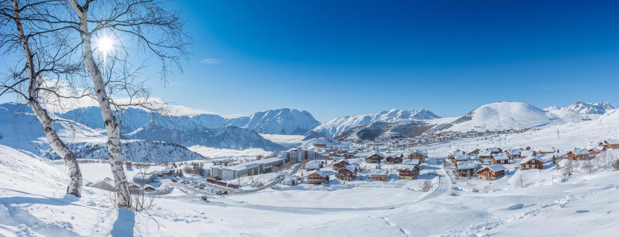 Chalet Alpe D'Huez 1850-Sea And Mountain Pleasure Avec 2 Appartements- 1 Appartement 3 Chambres 8 Couchages - 3 Salles D'Eau Et 1 Appartement 5 Chambres 12 Couchages 5 Salles D'Eau - Jacuzzi Et Sauna -Pieds Des Pistes Et Centre Екстериор снимка